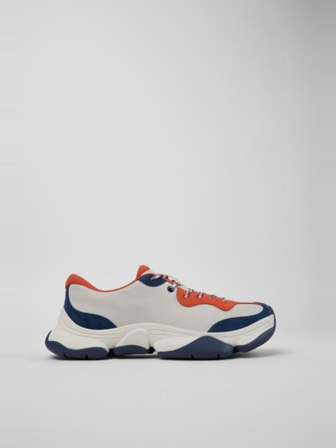 CAMPERLAB Multicolor Leather and Nubuck Sneakers for Men.