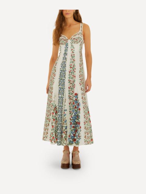 FARM RIO Off-White Fruit Beauty Maxi Dress