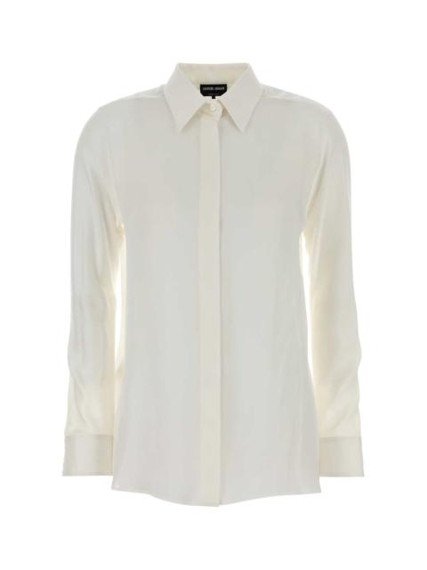GIORGIO ARMANI Giorgio Armani Women White Silk Shirt