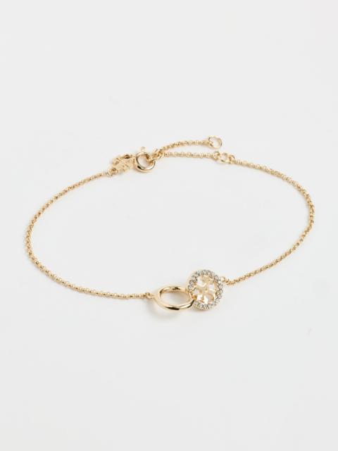 TORY BURCH Icon Pavé Interlocking Chain Bracelet