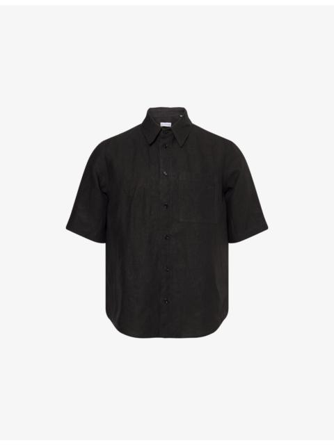 Burberry Regular-Fit Short-Sleeve Linen Shirt