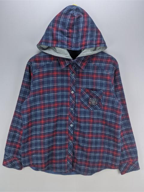 Other Designers Japanese Brand - Steals🔥Flannel Hooded Checkered Reversible