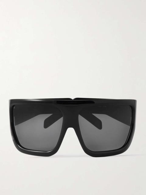 Shiny David Oversized D-Frame Acetate Sunglasses