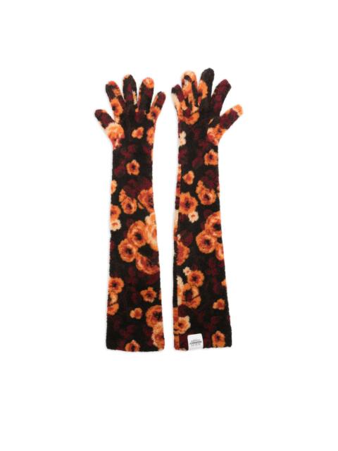 RUSLAN BAGINSKIY Gloves Black, Orange