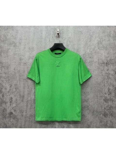 Louis Vuitton Louis Vuitton embossed logo green casual short-sleeved shirt