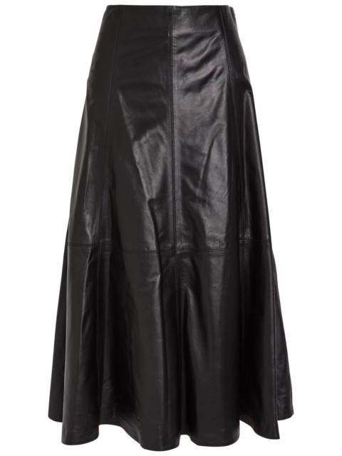 SIMKHAI Simkhai Ryma Panelled Leather Midi Skirt