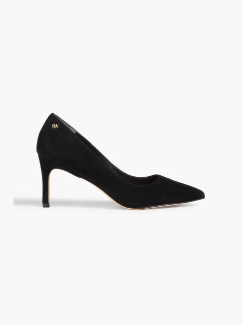 Stuart Weitzman Leigh 75 suede pumps