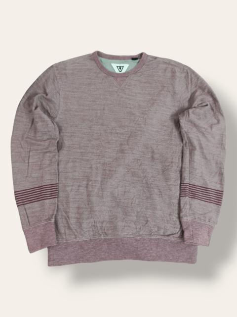 Archival Clothing - VISSLA Lined Multicolour Crewneck Jumper Sweatshirt