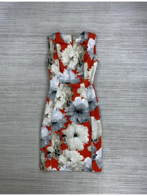 Other Designers Calvin Klein × Vintage - Vintage Calvin Klein Full Printed Floral Sleeveless Dress