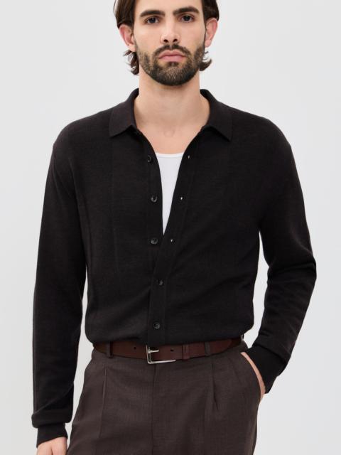 rag & bone Crawford Cashmere Blend Button Up