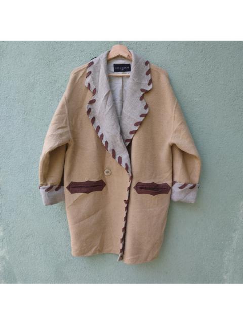 Other Designers Designer - Vintage Louis J Boutique Long Wool Coat Jacket