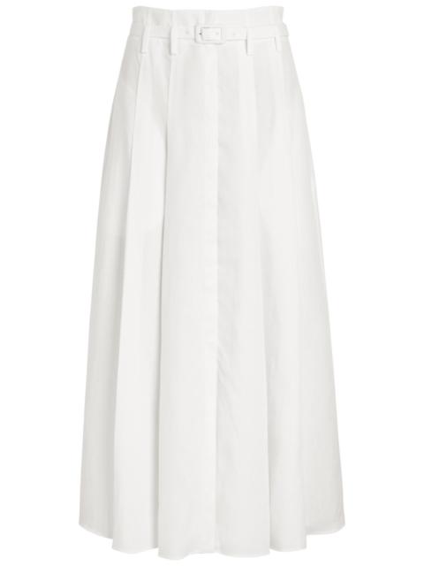 GABRIELA HEARST Gabriela Hearst Dugald Pleated Linen Maxi Skirt