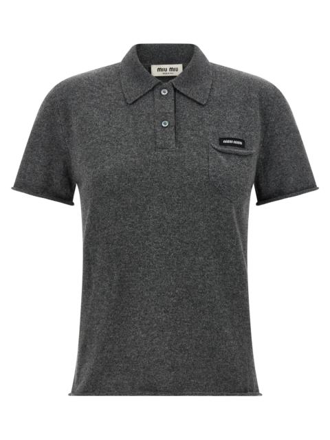 Miu Miu Miu Miu Women Cashmere Polo Shirt