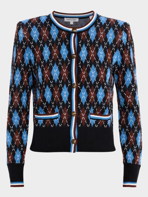 VERONICA BEARD Sylvane Argyle Cardigan