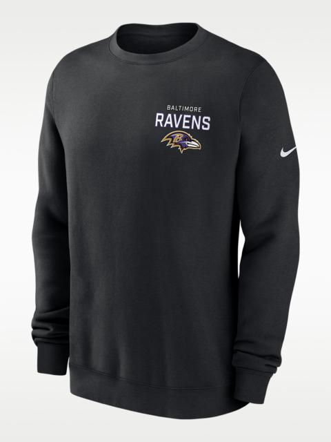 Nike Baltimore Ravens Draw Block Club Men's Nike NFL Pullover Crew
