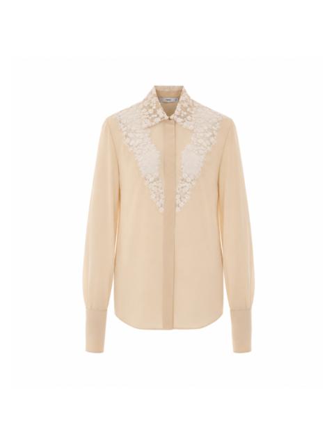 FENDI Fendi Women Georgette Shirt With Peonia Lace Detail