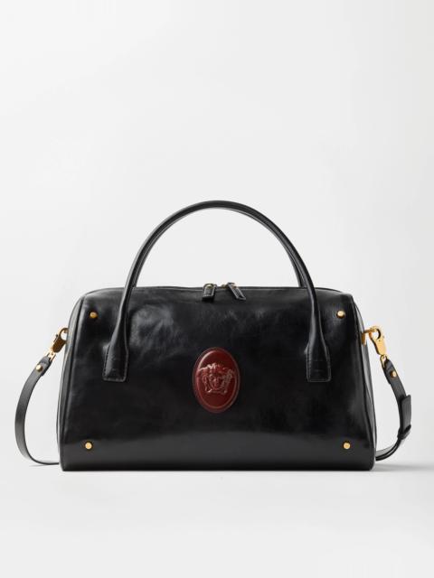 VERSACE Roomy Large Leather Duffel Bag