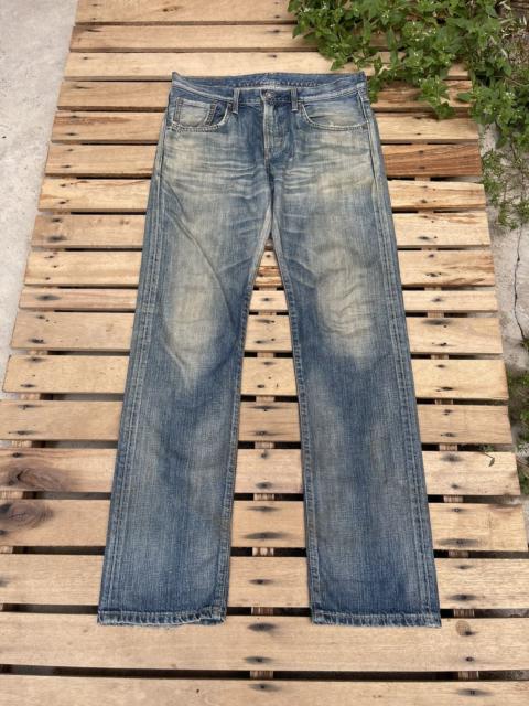 Other Designers Edwin × Vintage - Vintage Edwin 503 Distressed Faded Straight Cut Denim Jeans
