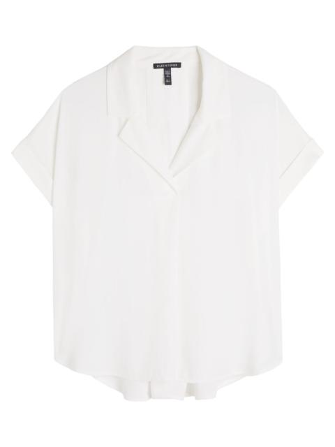 EILEEN FISHER Eileen Fisher Silk-georgette Blouse