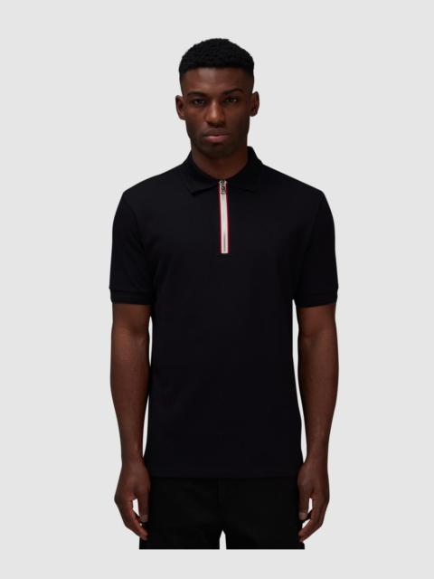 Moncler Zip placket trim polo t-shirt