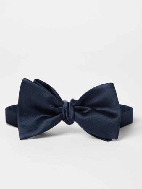 Brunello Cucinelli Cotton and silk satin bow tie