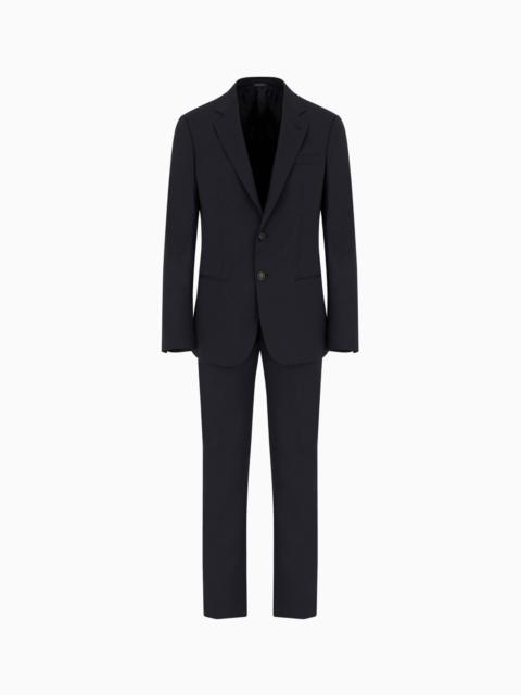 GIORGIO ARMANI Single-breasted Soho line suit in virgin wool