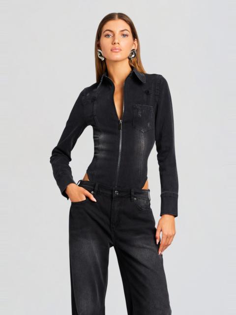 RETROFÊTE HELENA DENIM BODYSUIT