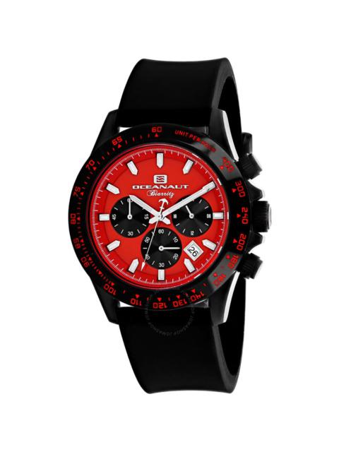 Other Designers Oceanaut - Oceanaut Biarritz Chronograph Quartz Red Dial Men's Watch OC6115R