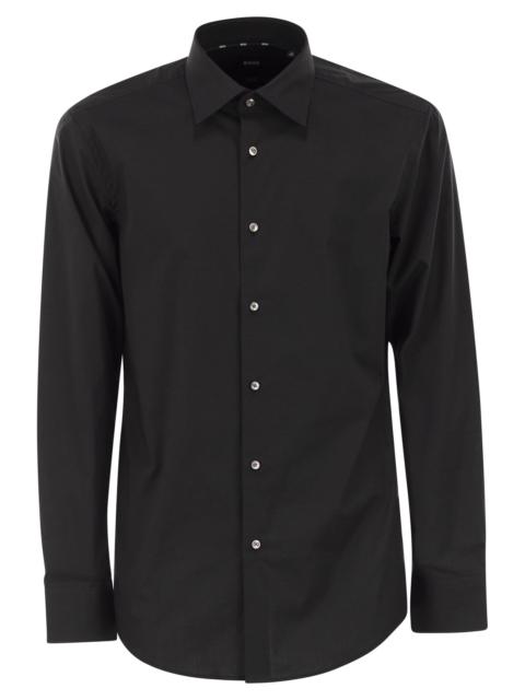BOSS Boss Men Slim Fit Shirt In Easy-Iron Stretch Cotton Poplin