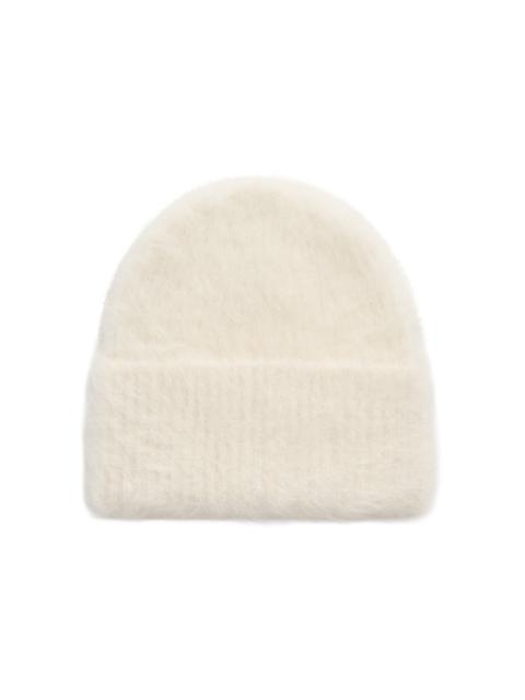 TOTEME Alpaca-Blend Knit Beanie white