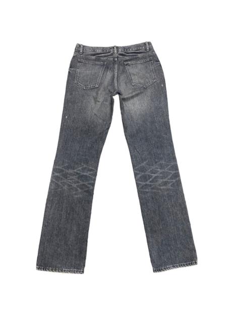 Other Designers Japanese Brand × Lounge Lizard - Lounge Lizard Fade Black Distressed Denim Jeans