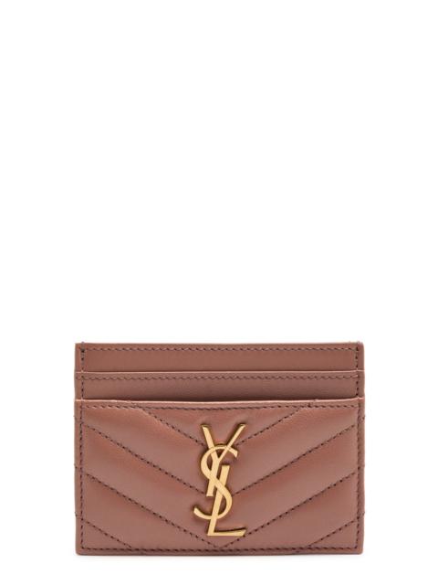 Saint Laurent Cassandre Quilted Leather Card Holder