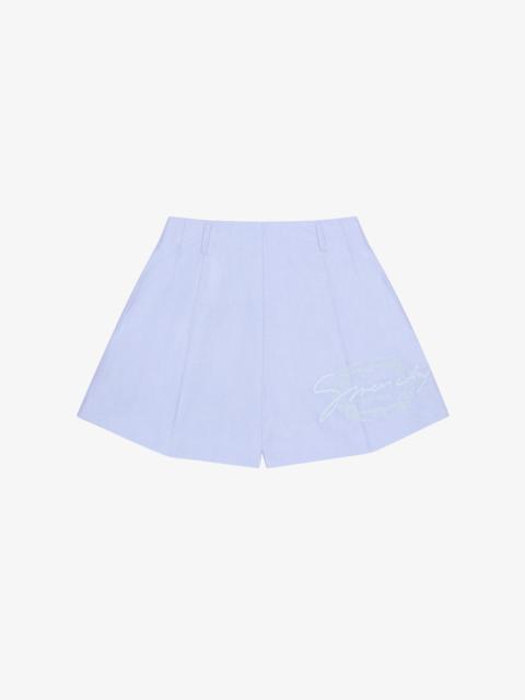 Givenchy SHORTS IN COTTON WITH GIVENCHY MEDALLION