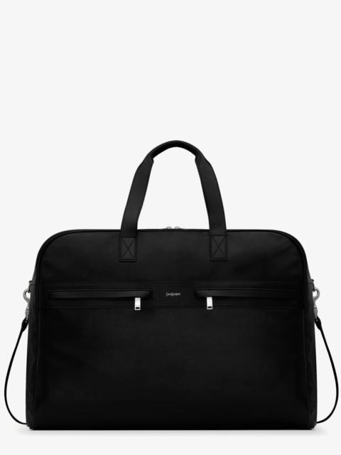 SAINT LAURENT Saint Laurent Camp Leather Travel Bag Black
