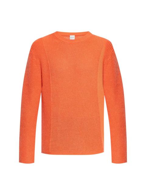 ribbed-knit jumper