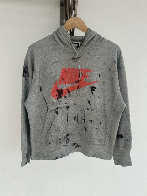 Nike Nike Japan Corp Paint Splatter Ripped Vintage Hoodie