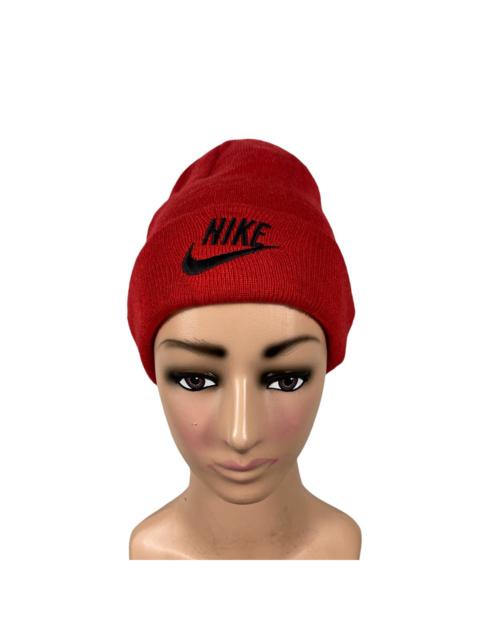 Nike Vintage 90s Nike Embroidery Beanie Unisex Red Colour