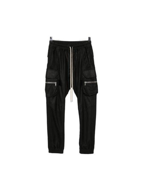 Rick Owens MASTODON MEGACARGO LEATHER TROUSERS