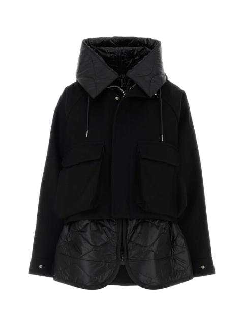 sacai Sacai Women Black Nylon Jacket