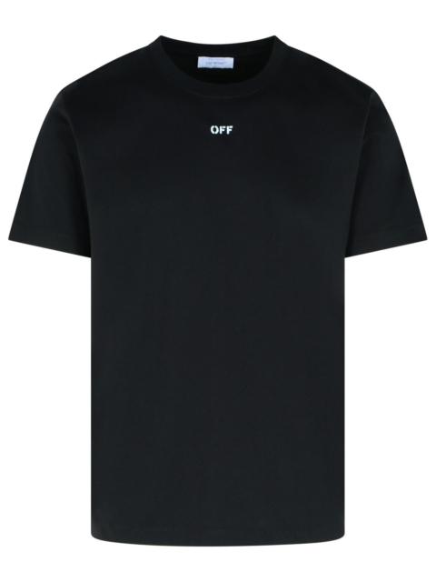 Off-White Off-White 'Newspaper Arrow' Black Cotton T-Shirt Men