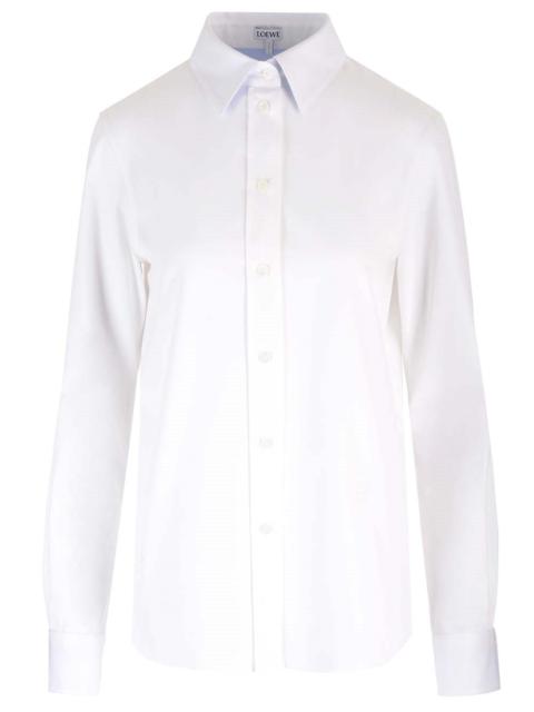 Loewe Loewe Women White Cotton Twill Shirt
