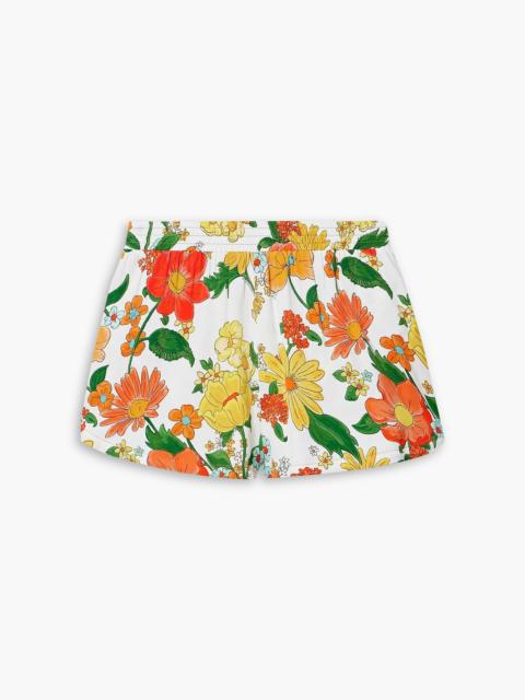 Stella McCartney Floral-print twill shorts