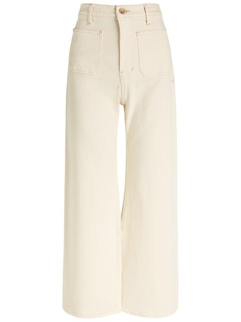 VERONICA BEARD Veronica Beard Grant Crop Wide-leg Jeans