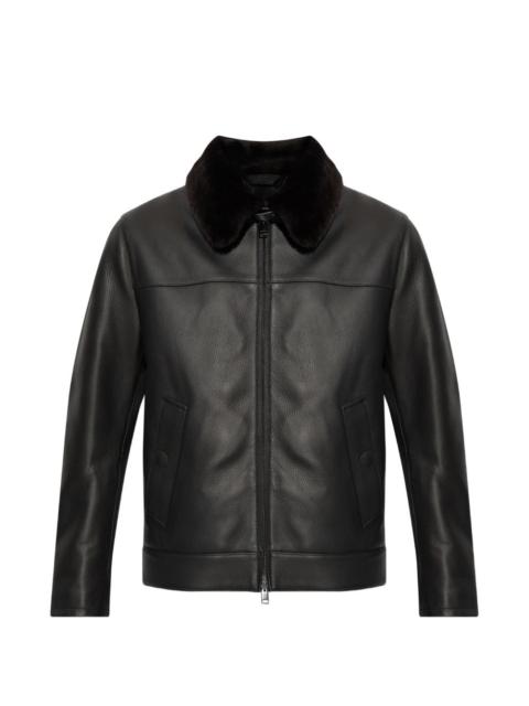 Brioni Brioni Men Leather Jacket
