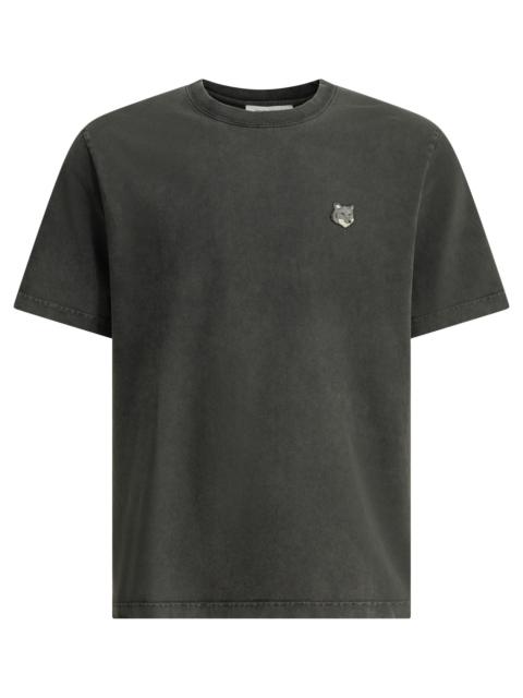 Maison Kitsuné Maison Kitsuné Fox Head Faded Crew-neck T-shirt Black