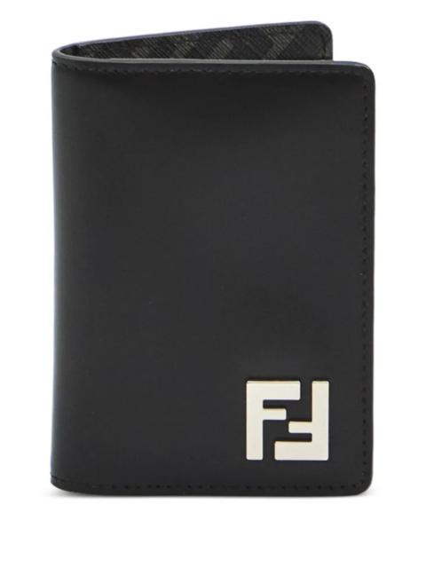 FENDI Fendi Men Ff Squared Leather Bi-Fold Card Holder
