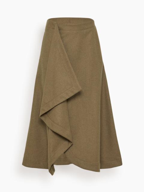 Vanessa Bruno Florida Skirt in Kaki