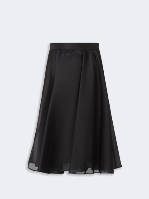 Max Mara Silk circle skirt - BLACK