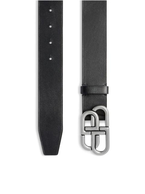 BALENCIAGA Men's Bb Extra Large Belt in Black