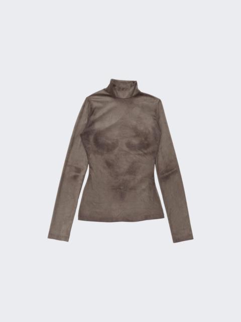 Acne Studios Printed Turtleneck Ash Grey